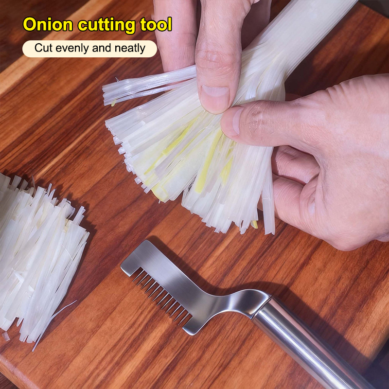 Kitchen Gadgets Essential - Innovatieve roestvrijstalen luchtersnijder, groene uiensnijder, keukengereedschap