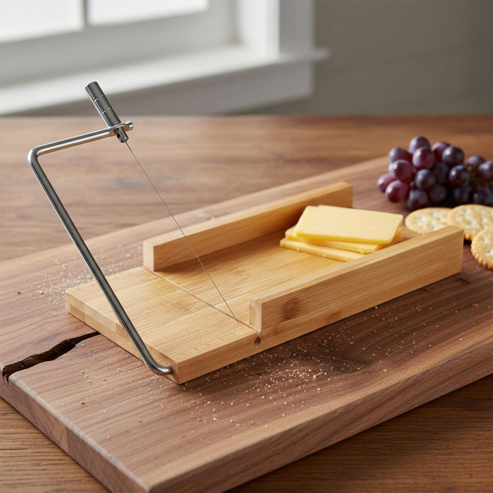 Bamboo Cutting Board - Draadafsnijplank snijdt soepel en gelijkmatig. Boter