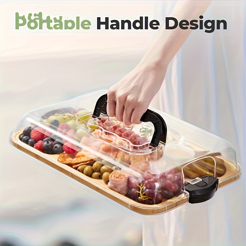 Bamboo Cutting Board - Bamboe snijplank met deksel Keuken Verdeeld