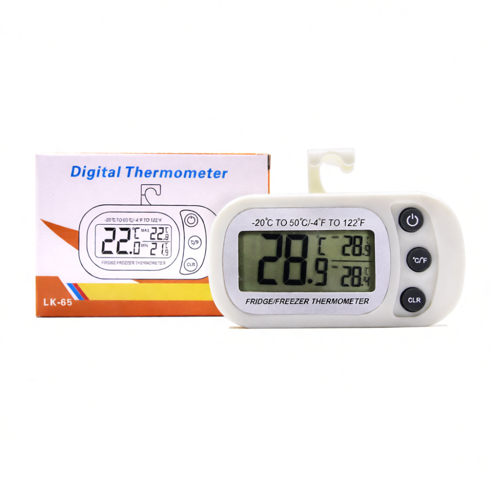 Kitchen Room Gadgets - Koelkastthermometer Digitaal LCD-display Hangende Vriezer Kamertemperatuurmeter