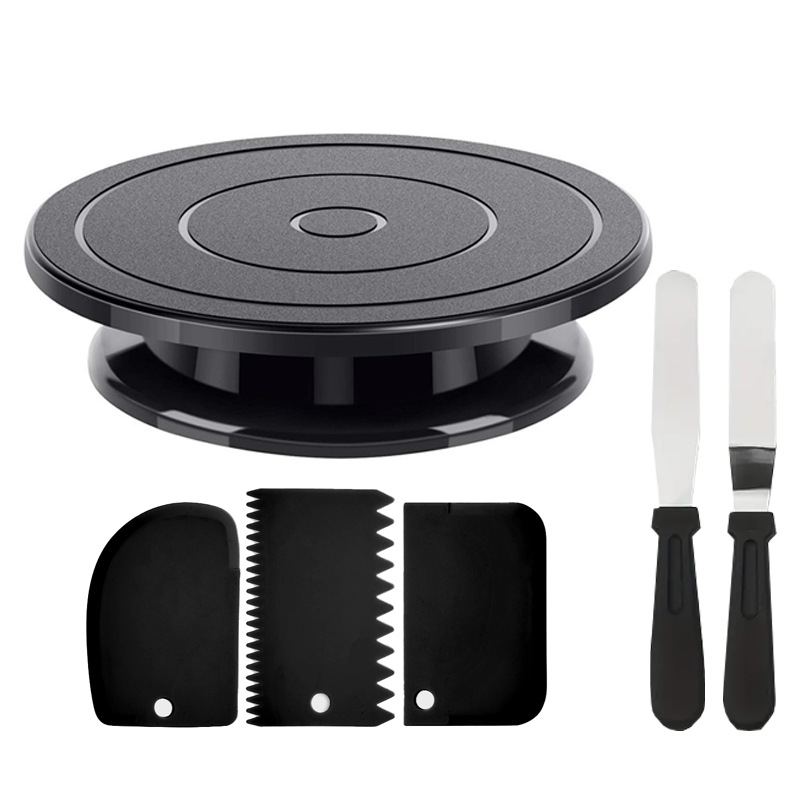 Cake Decorating Turntable - 6 stuks taartversieringsset met draaitafel, 2