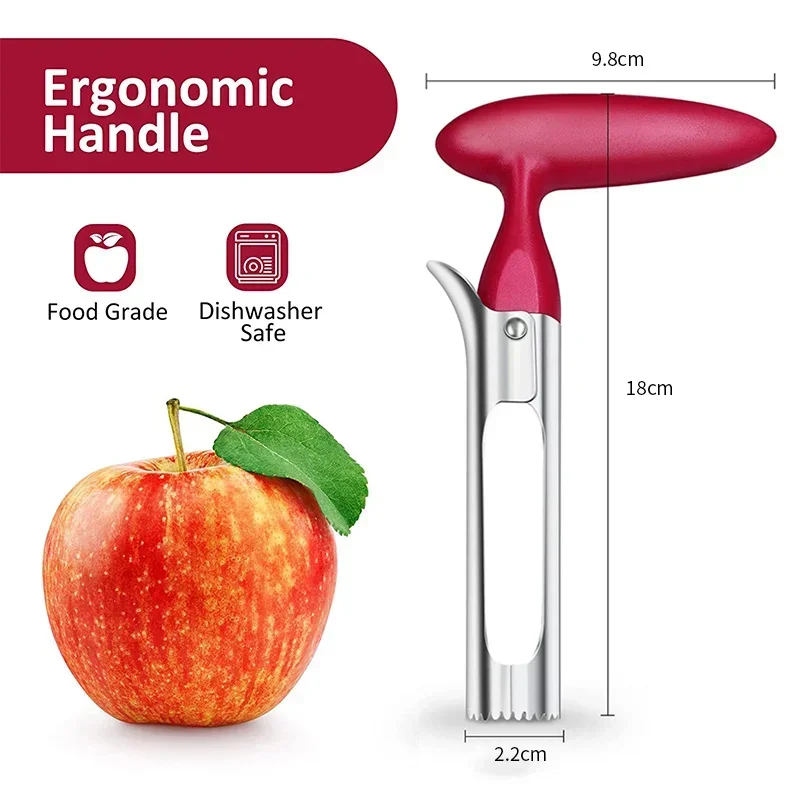 Kitchen Gadgets Essential - Hoogwaardige roestvrijstalen fruitkernverwijderaar - 2-in-1 appel-peerzaaimachine