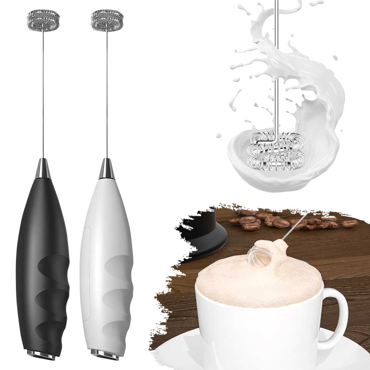Kitchen Gadgets Electric - Koffie elektrische melkopschuimer elektrische garde draadloze