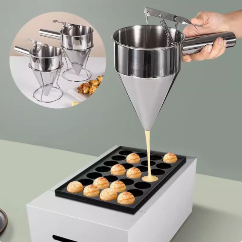 Kitchen Gadgets That Make Life Easier - 600/1200ML RVS vloeistof trechterdispenser, octopusbal-gereedschap, kookkeukenaccessoires