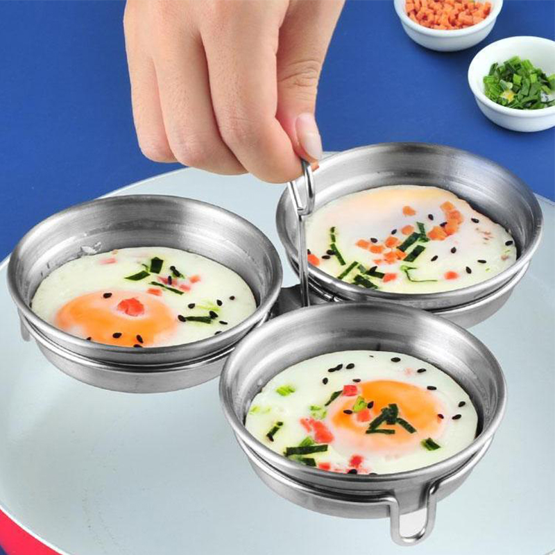 Kitchen Gadgets Essential - Roestvrijstalen eierstroper panvorm - Keukenkookgereedschap Gadget