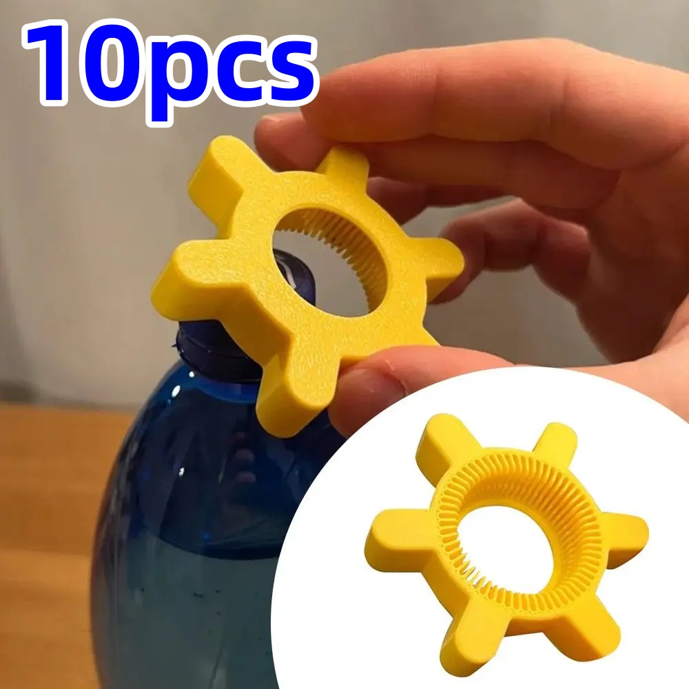 Kitchen Gadgets Needed - 1/5/10 Stuks Unieke Multifunctionele Flesopener Geel