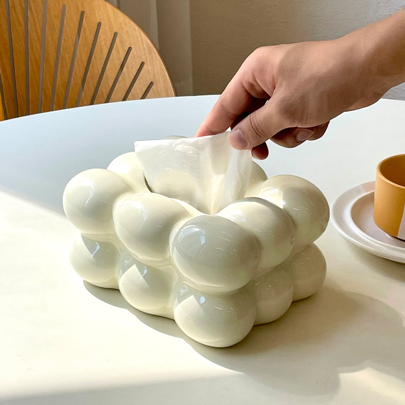 Kitchen Room Gadgets - Lichte luxe tissuebox Keramische tissuebox Geschikt