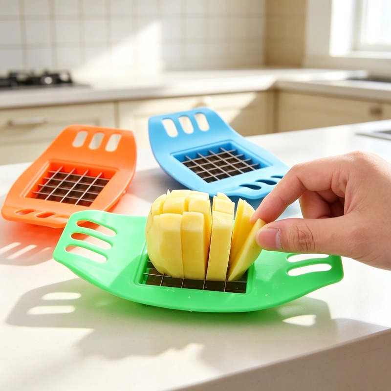 Kitchen Gadgets Useful - Frietjesmaker, aardappelmes, groentesnijder, aardappelhakker, chipsmaker, aardappelsnijder,