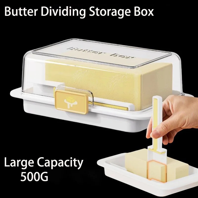 Kitchen Gadgets Built In - Luchtdichte boterschotel met ingebouwde snijder Kaasboteropbergdoos