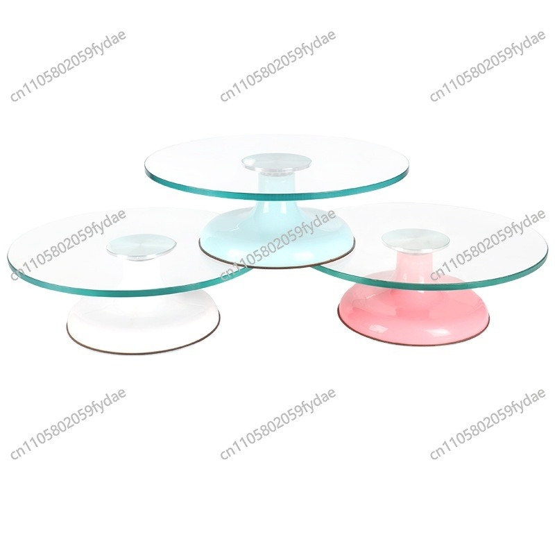 Cake Decorating Turntable - Draaibare taartdecoratievorm van gehard glas