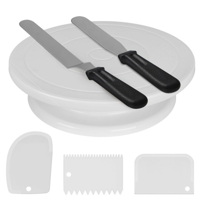 Cake Decorating Turntable - Cake Draaitafel Set Glazuur Gladder Cake