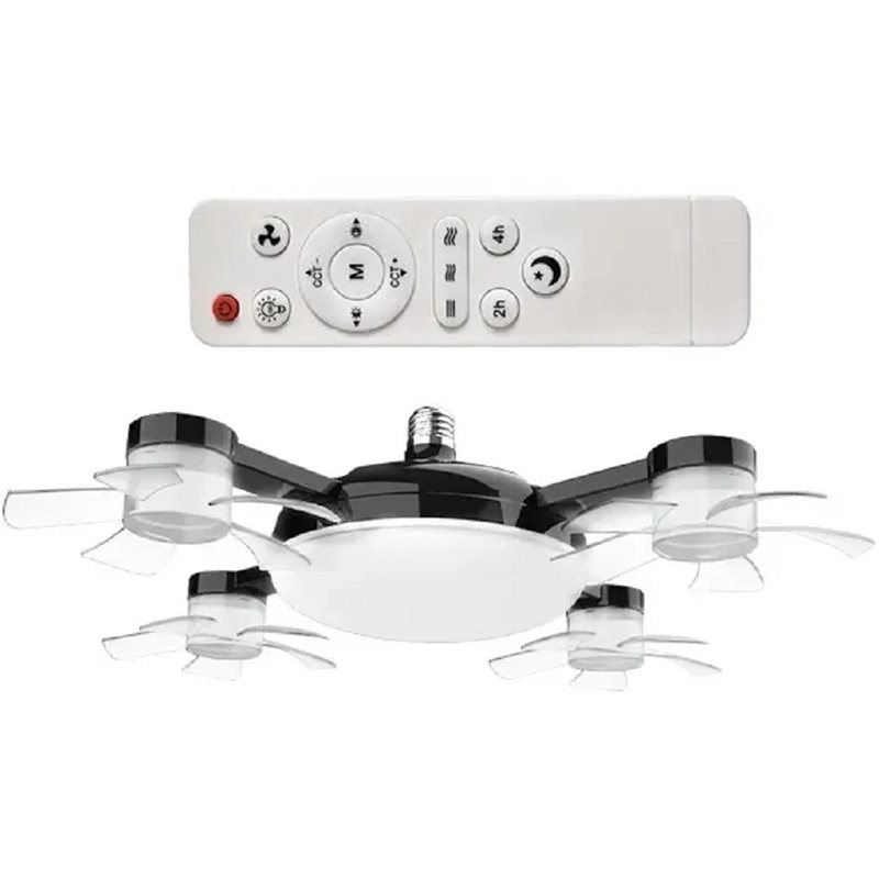 Kitchen Room Gadgets - 【KEUKENAPPARATUUR】Plafondventilatorlamp 60W 2-in-1 ventilatorlamp drone-design met