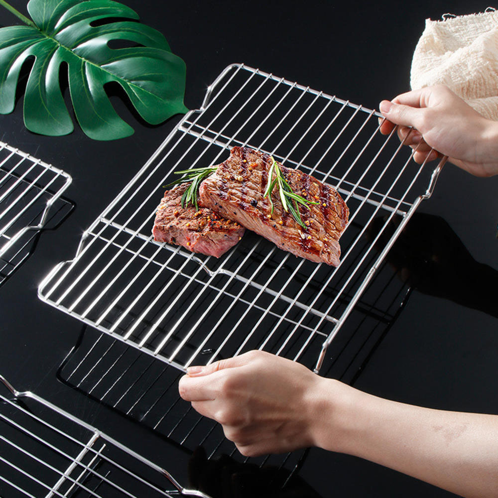Kitchen Gadgets That Make Life Easier - Roestvrijstalen barbecuegaasmat Herbruikbare hittebestendigheid BBQ-baknet Pad