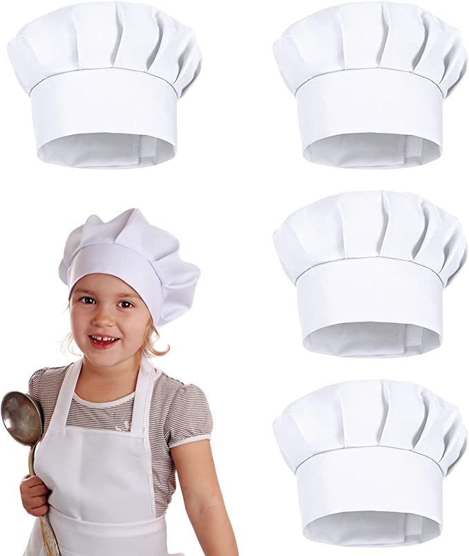 Kitchen Gadgets That Make Life Easier - 4 stuks witte party petjes kinderkokmuts