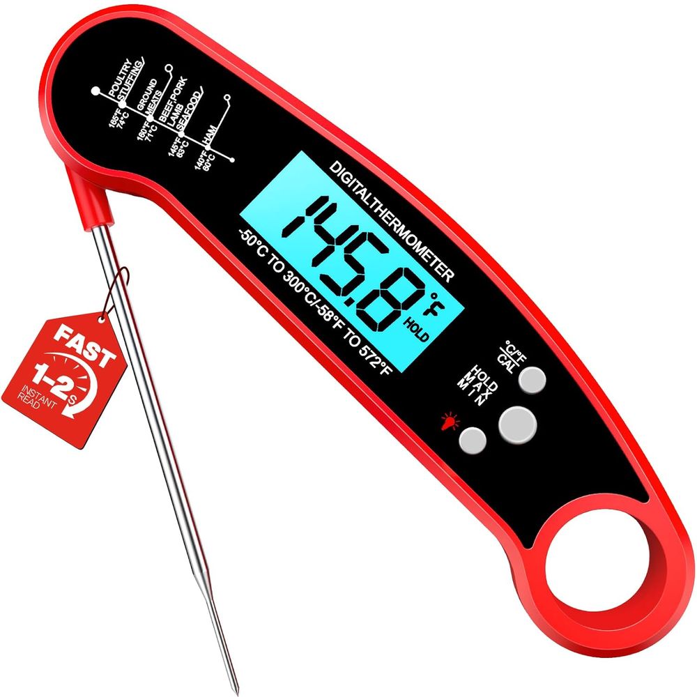 Kitchen Gadgets Essential - Digitale vleesthermometer voor grillen, BBQ, airfryer,