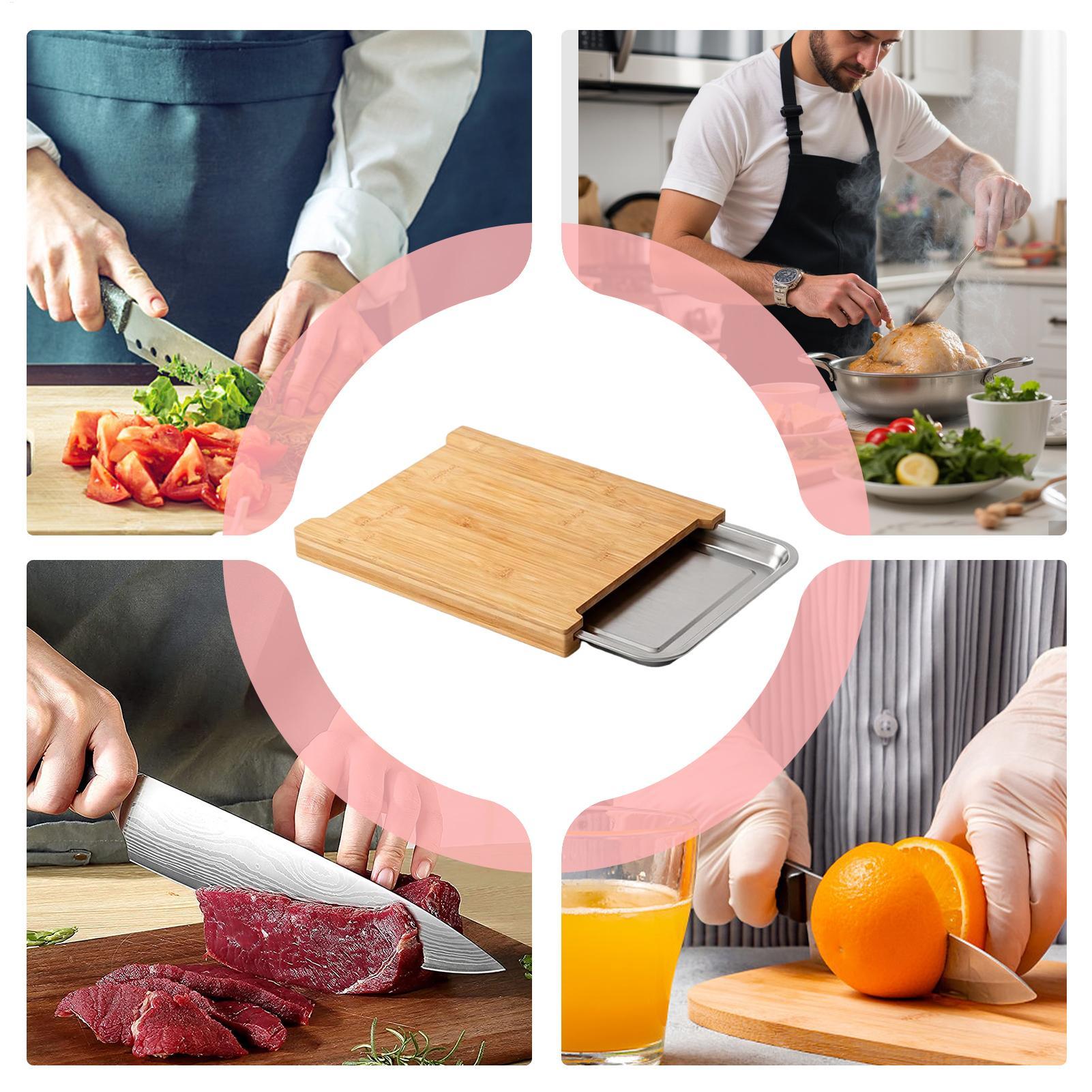 Houten snijplank met antislip- - Bamboo Cutting Board recensie en prijs