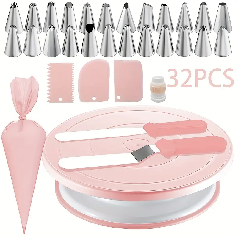 32-delige taartversieringsset  - Cake Decorating Turntable recensie en prijs