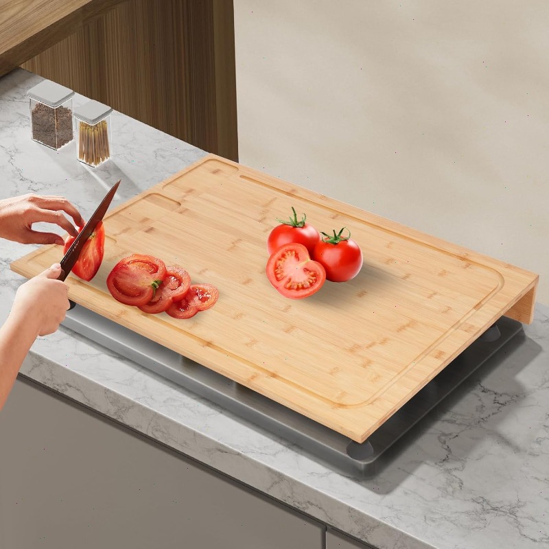 Grote bamboe kookplaatafdekkin - Bamboo Cutting Board recensie en prijs