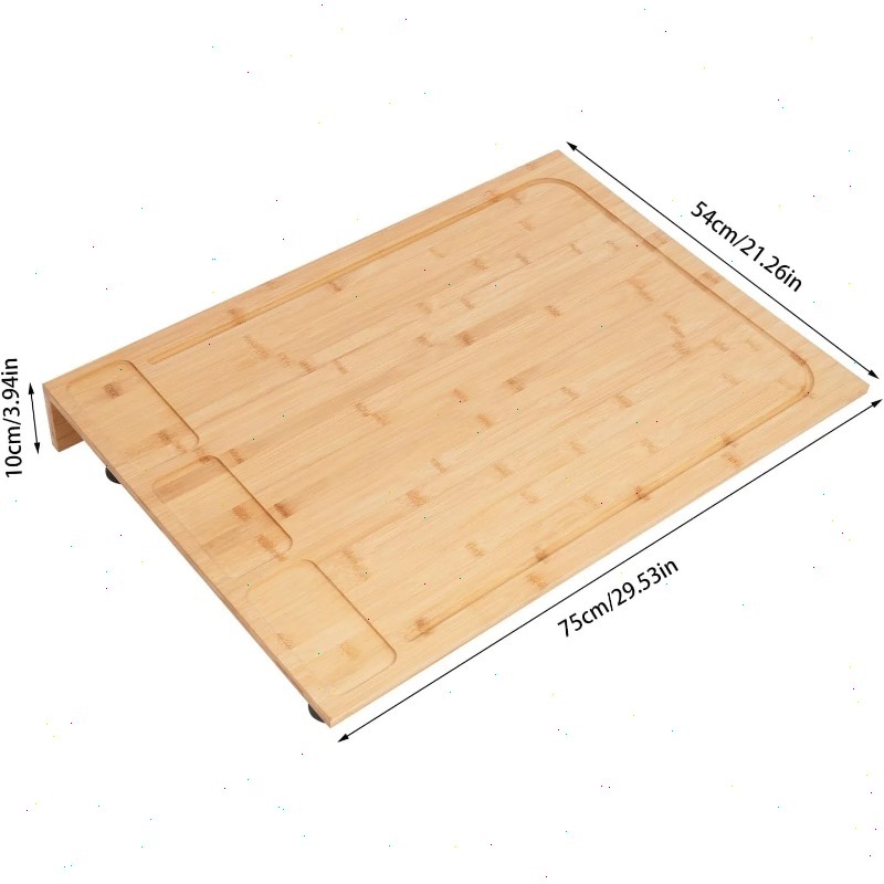 Grote bamboe kookplaatafdekkin - Bamboo Cutting Board recensie en prijs