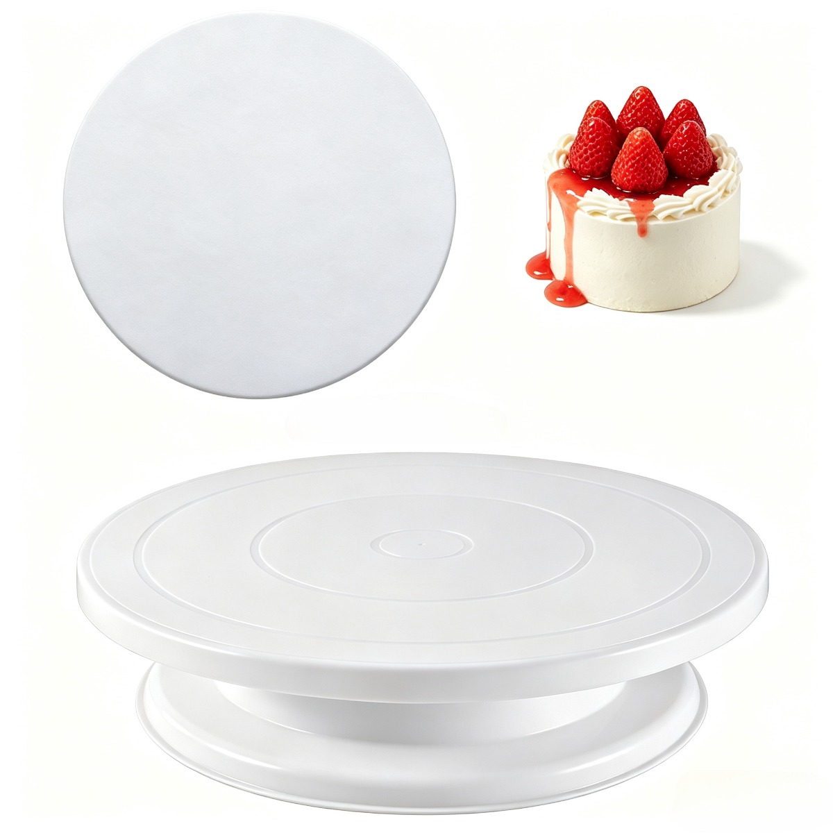 Stabiele antislip taartdraaisc - Cake Decorating Turntable recensie en prijs