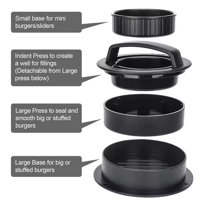 2026 3-in-1 Anti-aanbak Hambur - Kitchen Gadgets Essential recensie en prijs