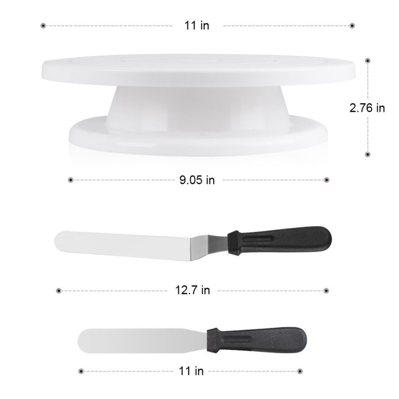 Cake Draaitafel Set Glazuur Gl - Cake Decorating Turntable recensie en prijs