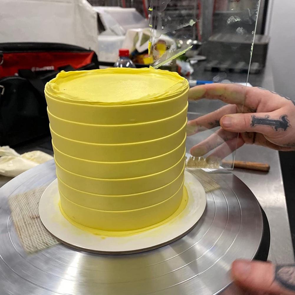 Taartkamset 4-delig, acryl taa - Cake Decorating Turntable recensie en prijs