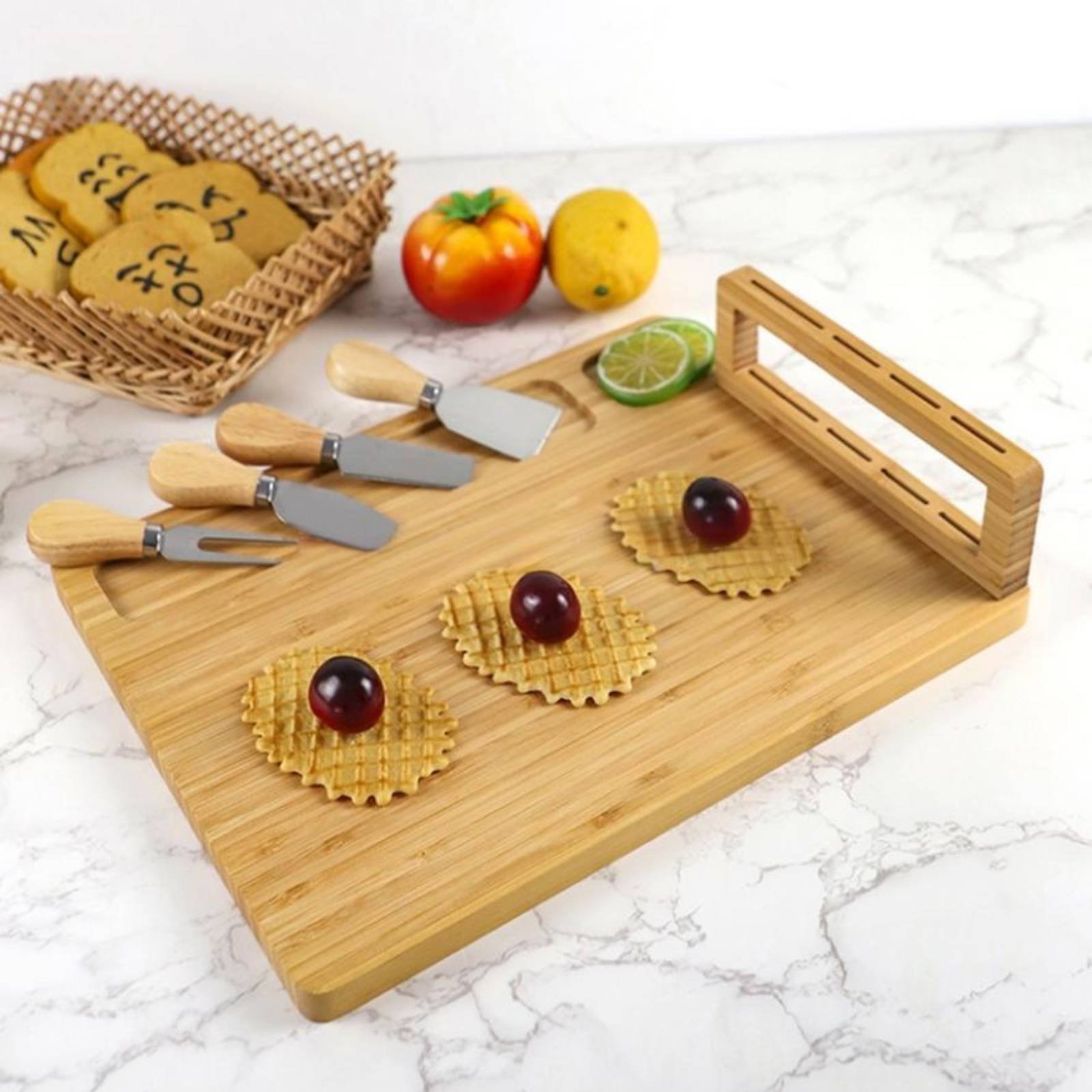 6-delige bamboe kaasplank en s - Bamboo Cutting Board recensie en prijs