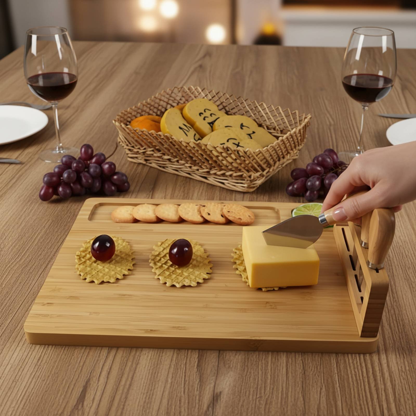 6-delige bamboe kaasplank en s - Bamboo Cutting Board recensie en prijs